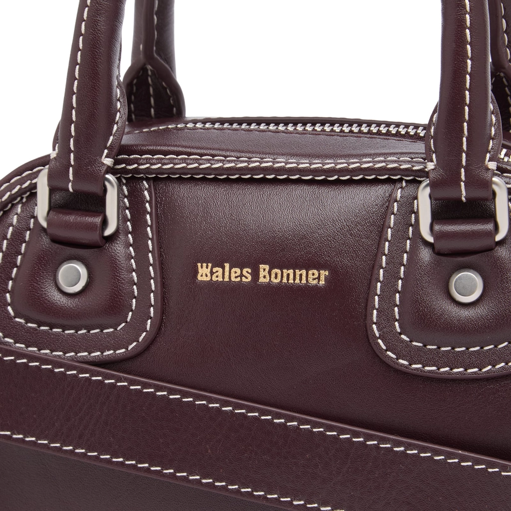 Adidas Originals x Wales Bonner Leather Bowling Bag Night Red